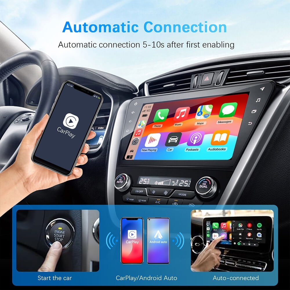 Bezdrôtový adaptér Mini Wireless CarPlay USB - 5