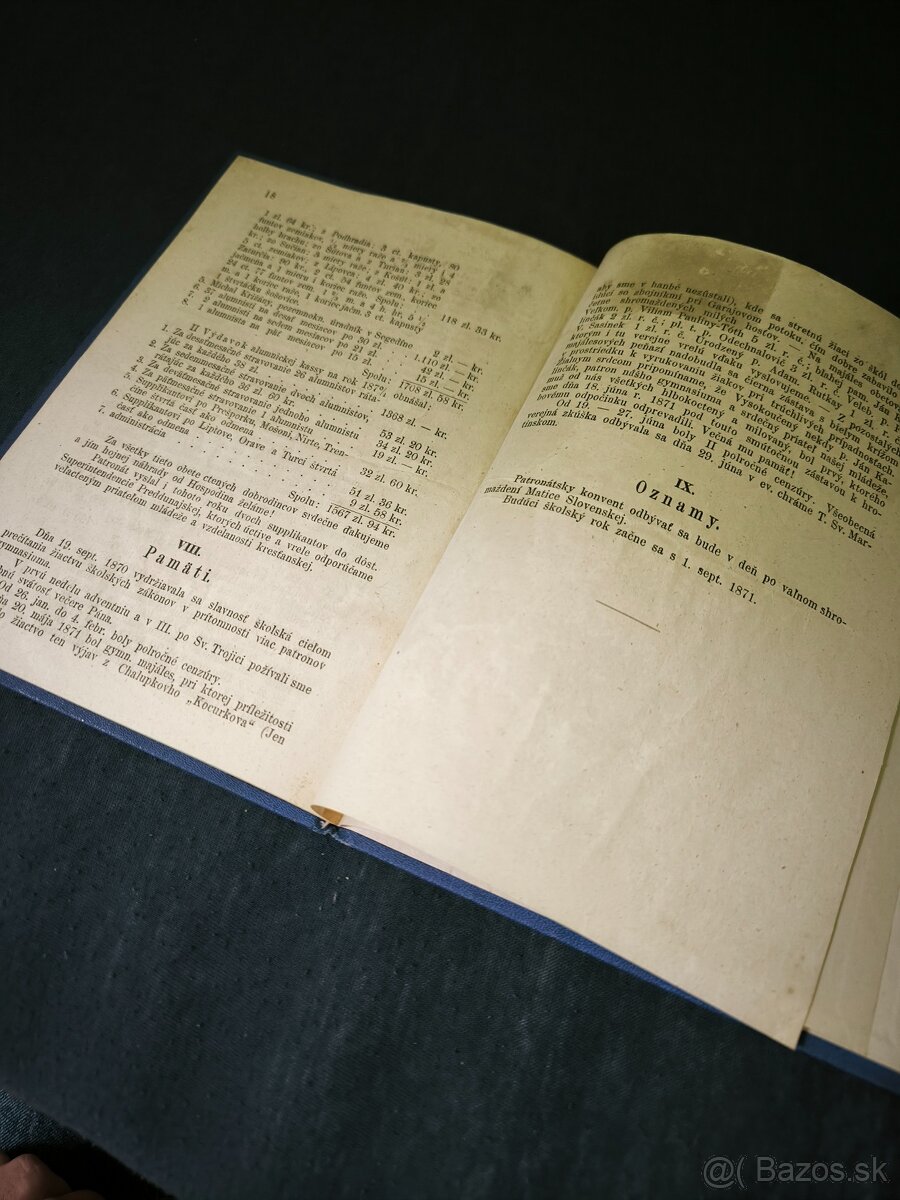 1871 Zpráva o ev. a. v. gymnasiume v T. Sv. Martine - 5