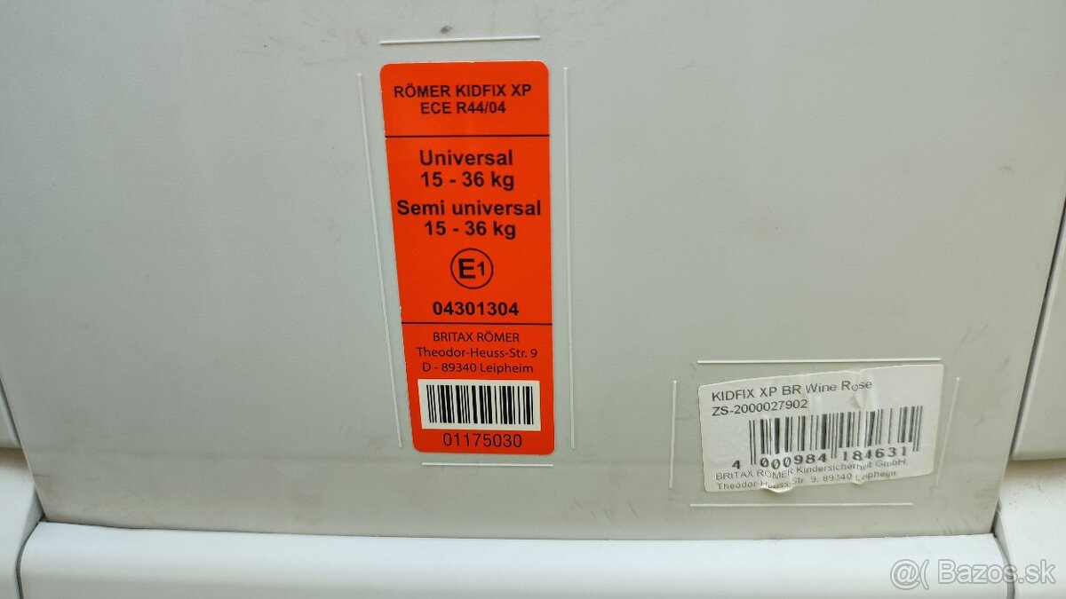 Römer Kidfix XP 15-36 - 5