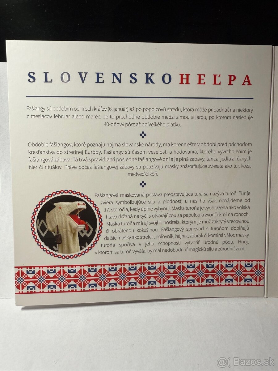 Strieborna medaila Rituálne masky Slovensko - 5