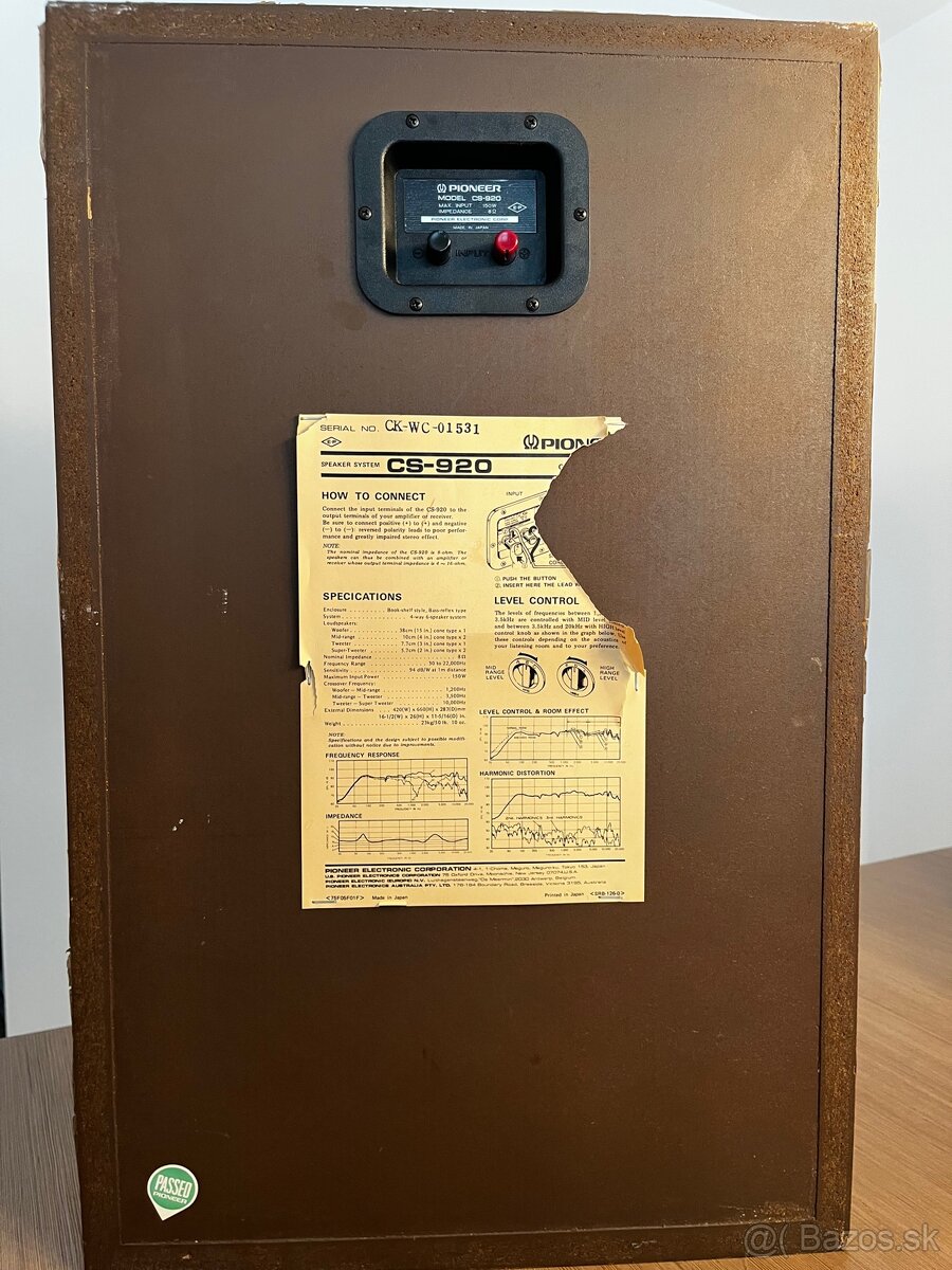 Predám repro Pioneer CS 920. - 5