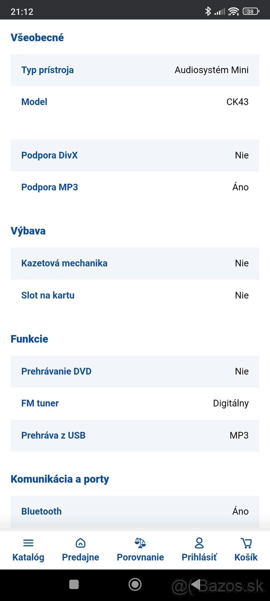 LG XBOOM CK 43 Audiosystém - 5
