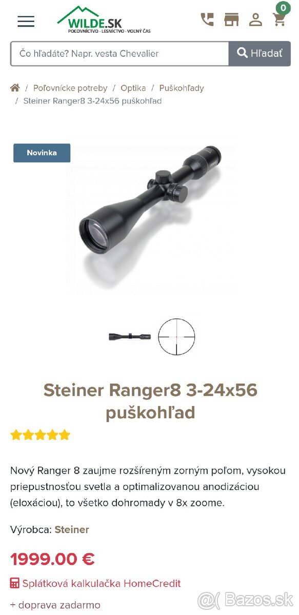 Steiner Ranger8 3-24x56 puškohľad - 5