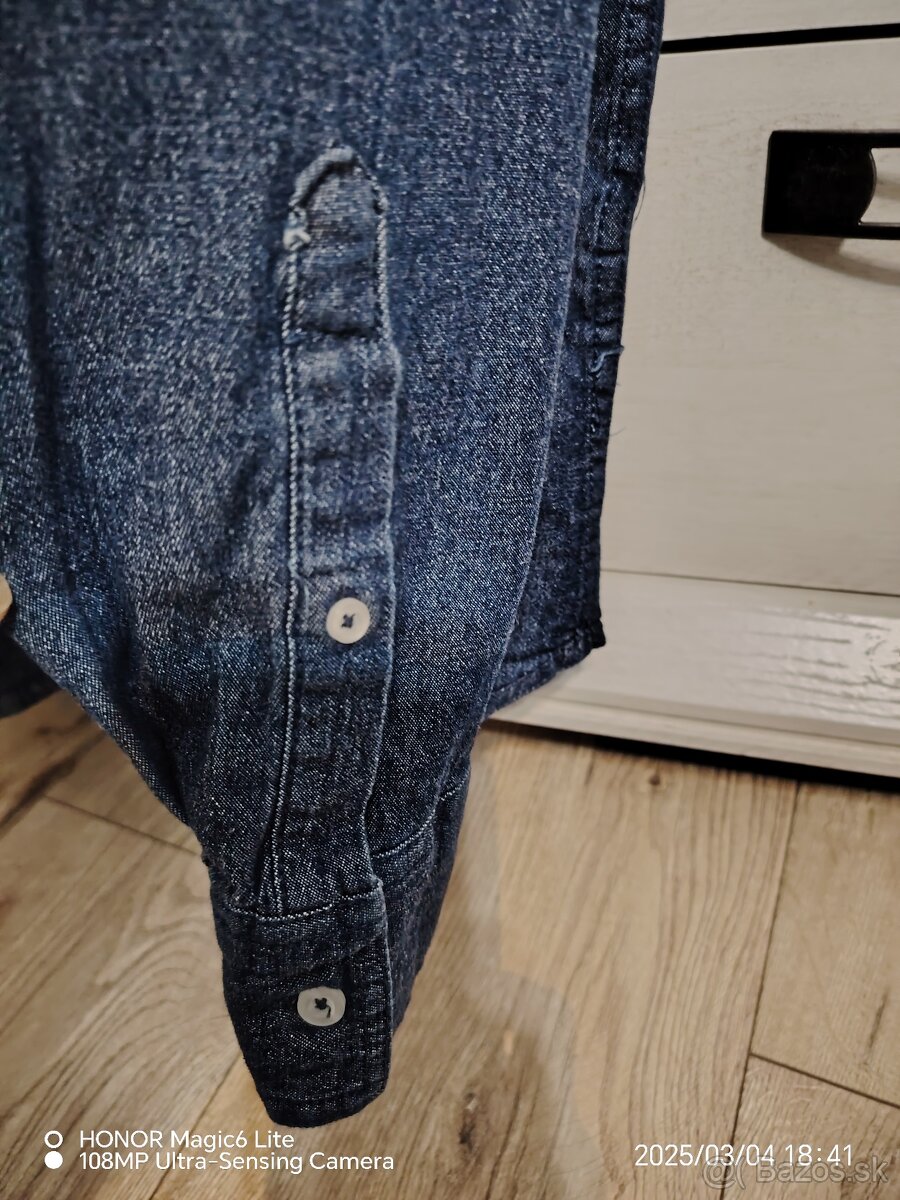 Pánska riflová košela - 5