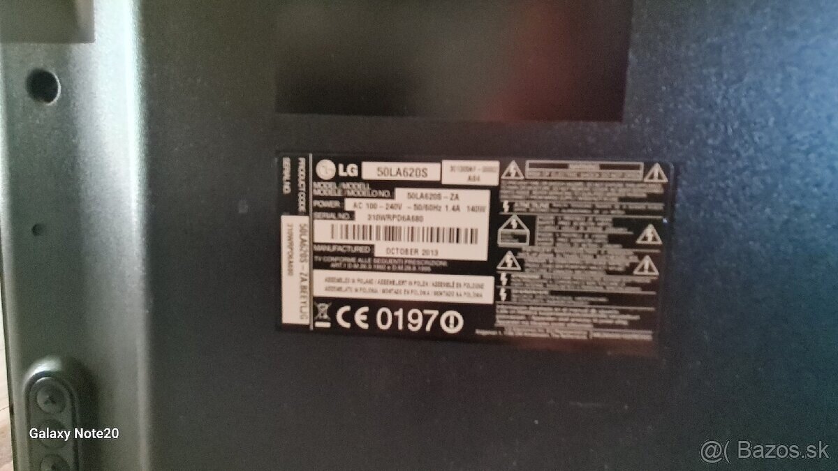 Predám 3D LG tv 50LA620S - 5