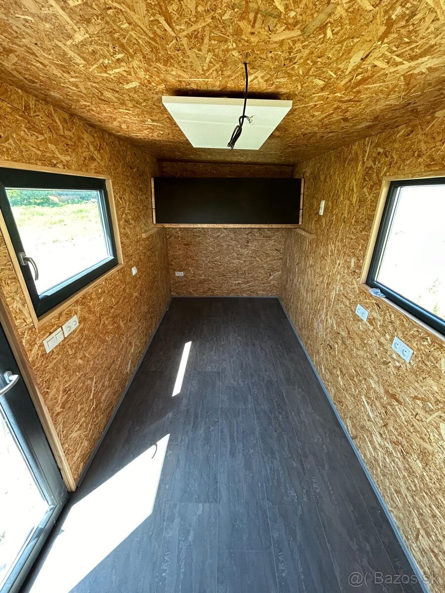 Drevodomček "tiny house" - chata, chalupa, rybárska chatka - 5