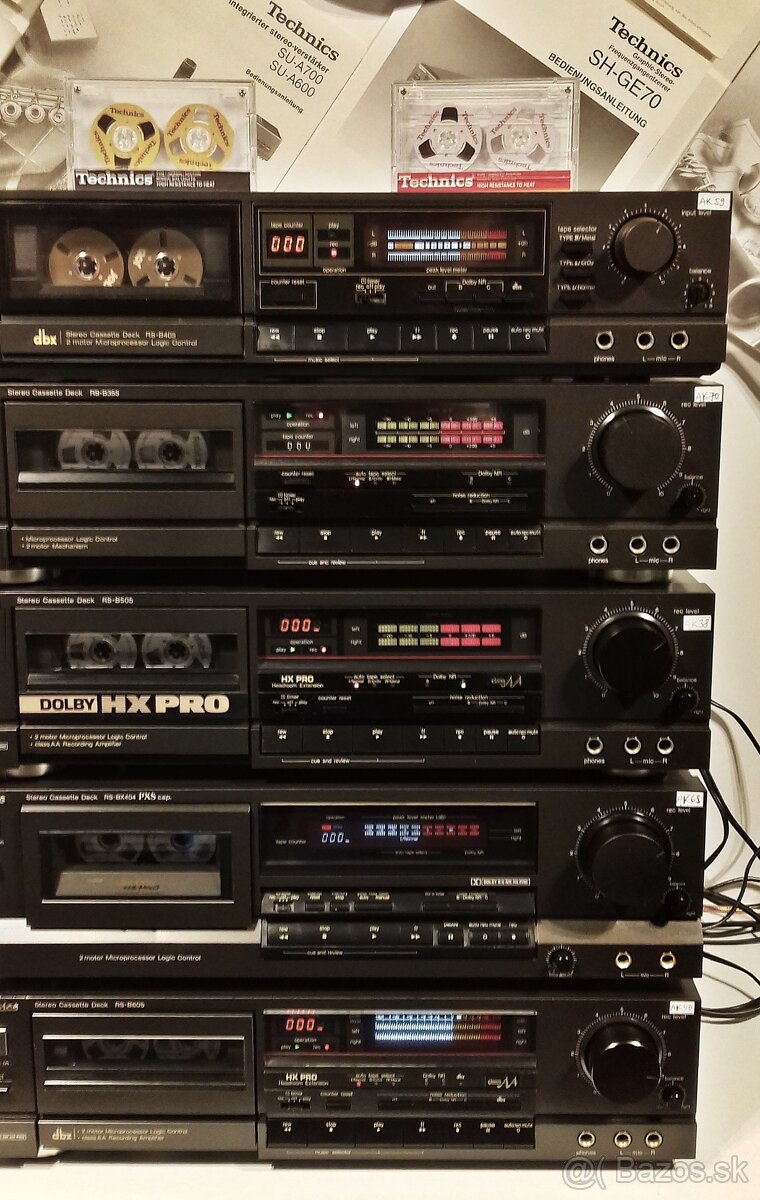 SERIA tape deck TECHNICS HX PRO, dolby system B,C, DBX = Ka1 - 5