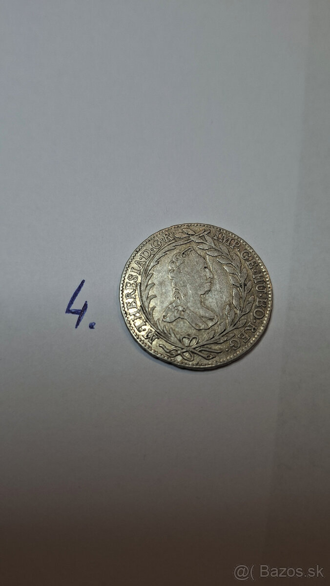 Grajciar,toliar, stara minca M.THERESIA - 5