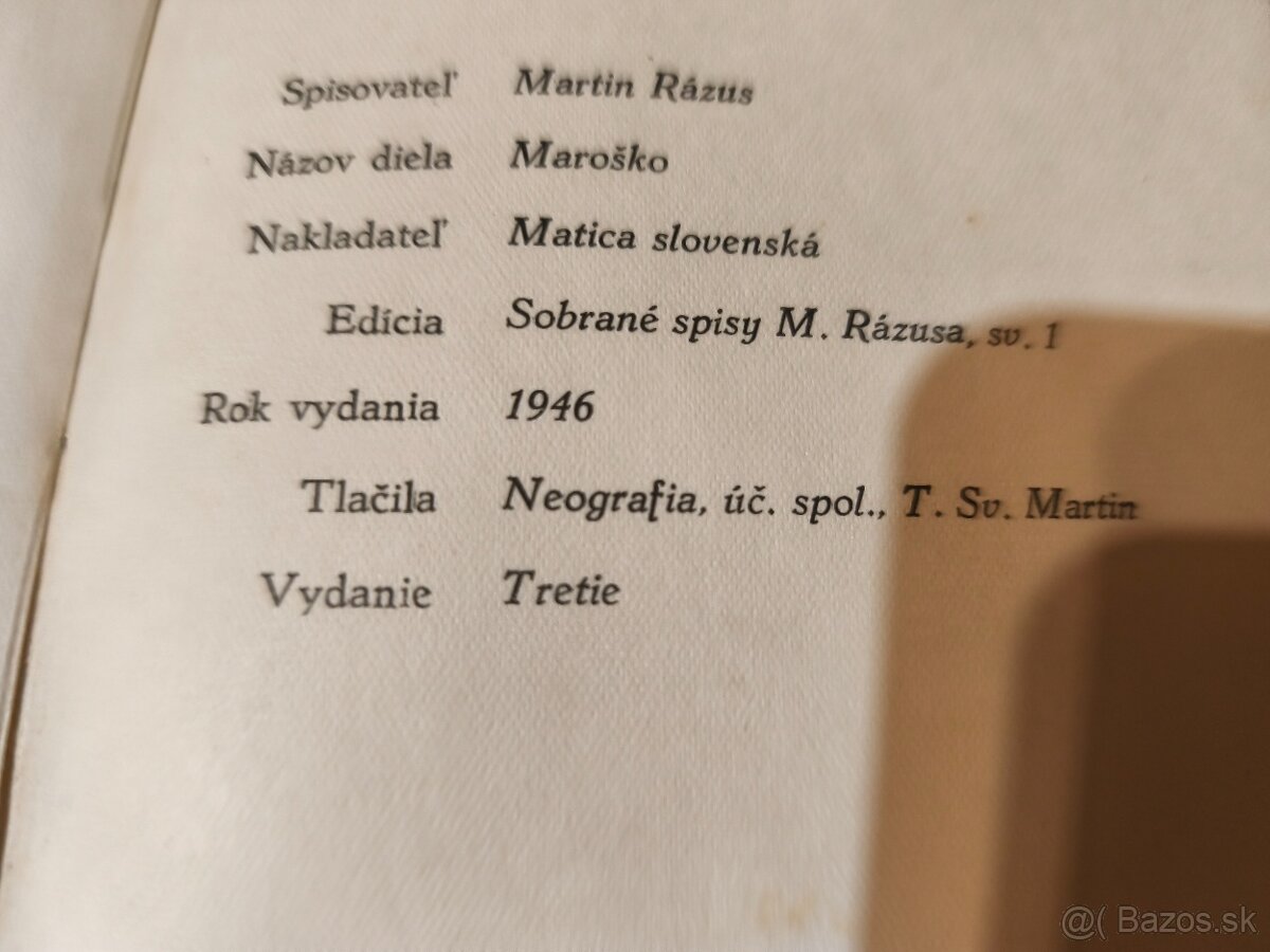 Kniha Maroško - 5
