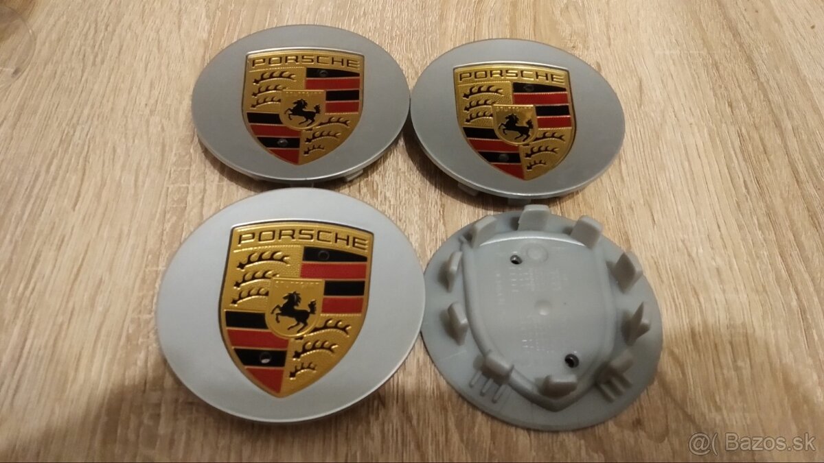 Porsche stredové krytky do kolies 76mm / 65mm viac farieb. - 5