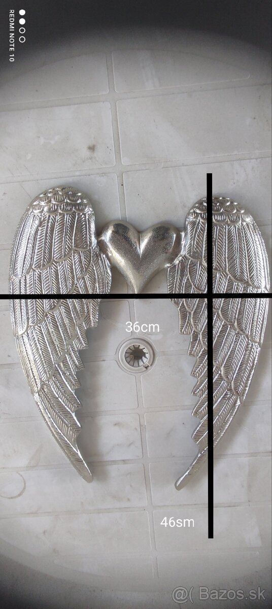 Nástenná dekorácia anjelské krídla - 5