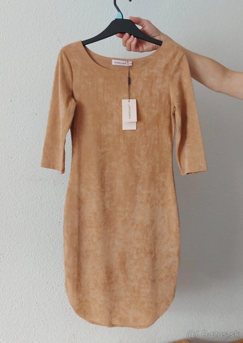 Šaty so semišovým vzhľadom - 5
