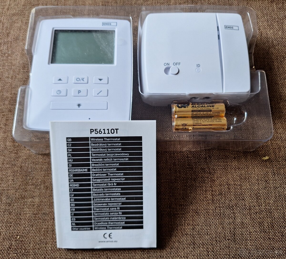 Izbový programovateľný bezdrôtový termostat P5611OT - 5