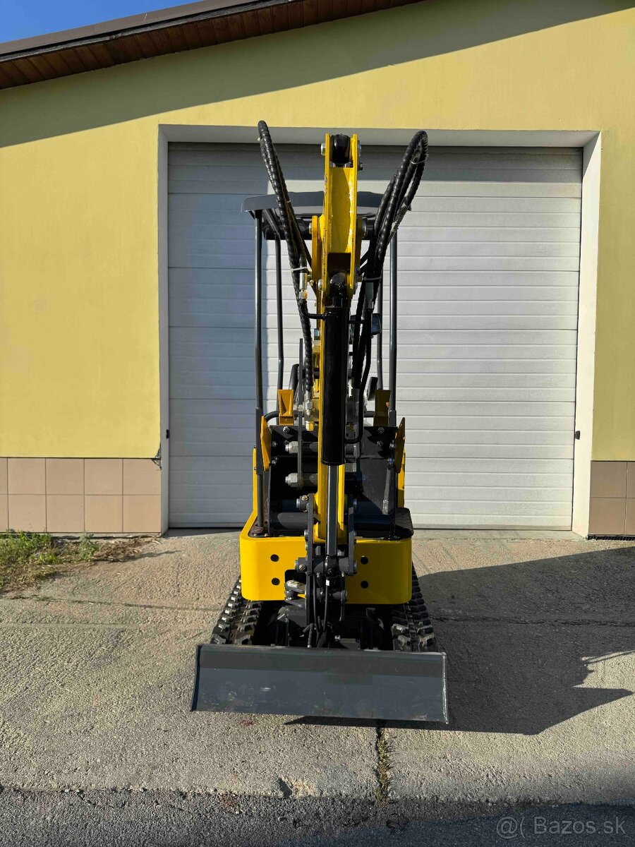 Nový minibager 1,2t, mimoosé kopanie - 5