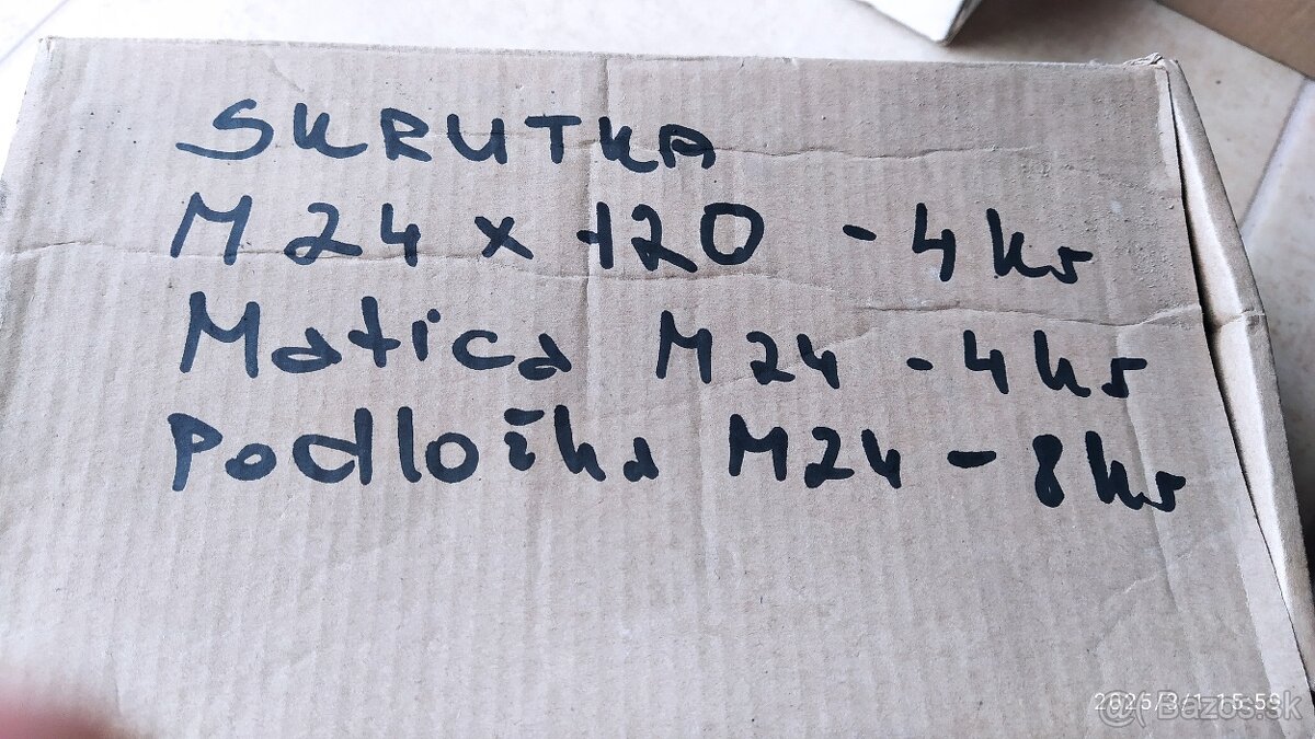 Skrutky, matice, podložky - nové nepoužité - 5