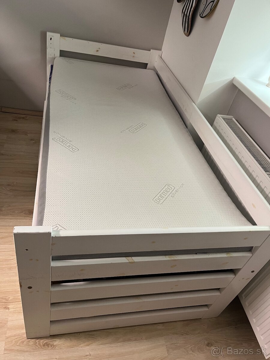 Detská posteľ z masívu - borovica (2 ks). - 5