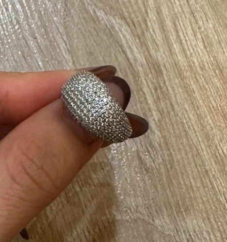 Strieborný prsteň so zirkónmi - 5