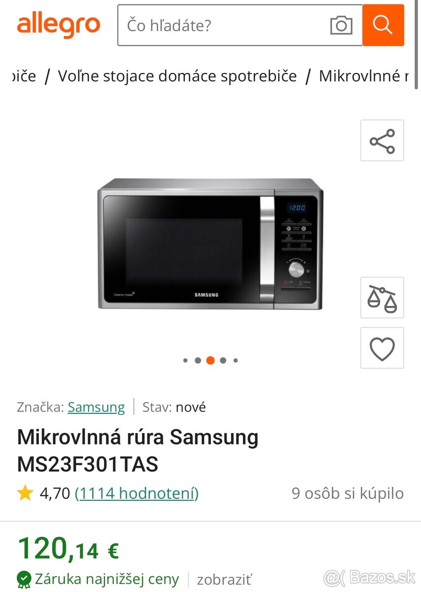 Špičková mikrovlnka v záruke Samsung - 5