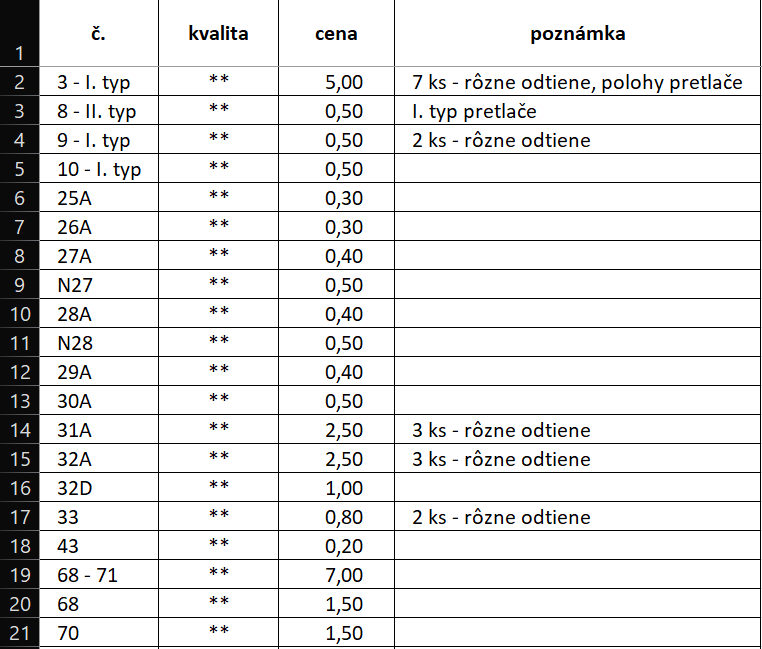 Známky - SLOVENSKÝ ŠTÁT - 5