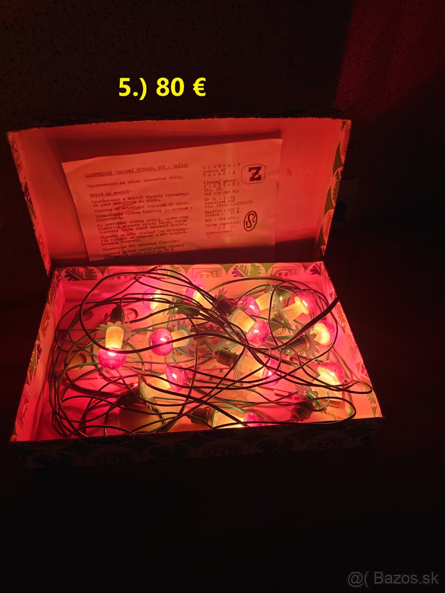 RETRO Vianočné ozdoby + osvetlenie - 5