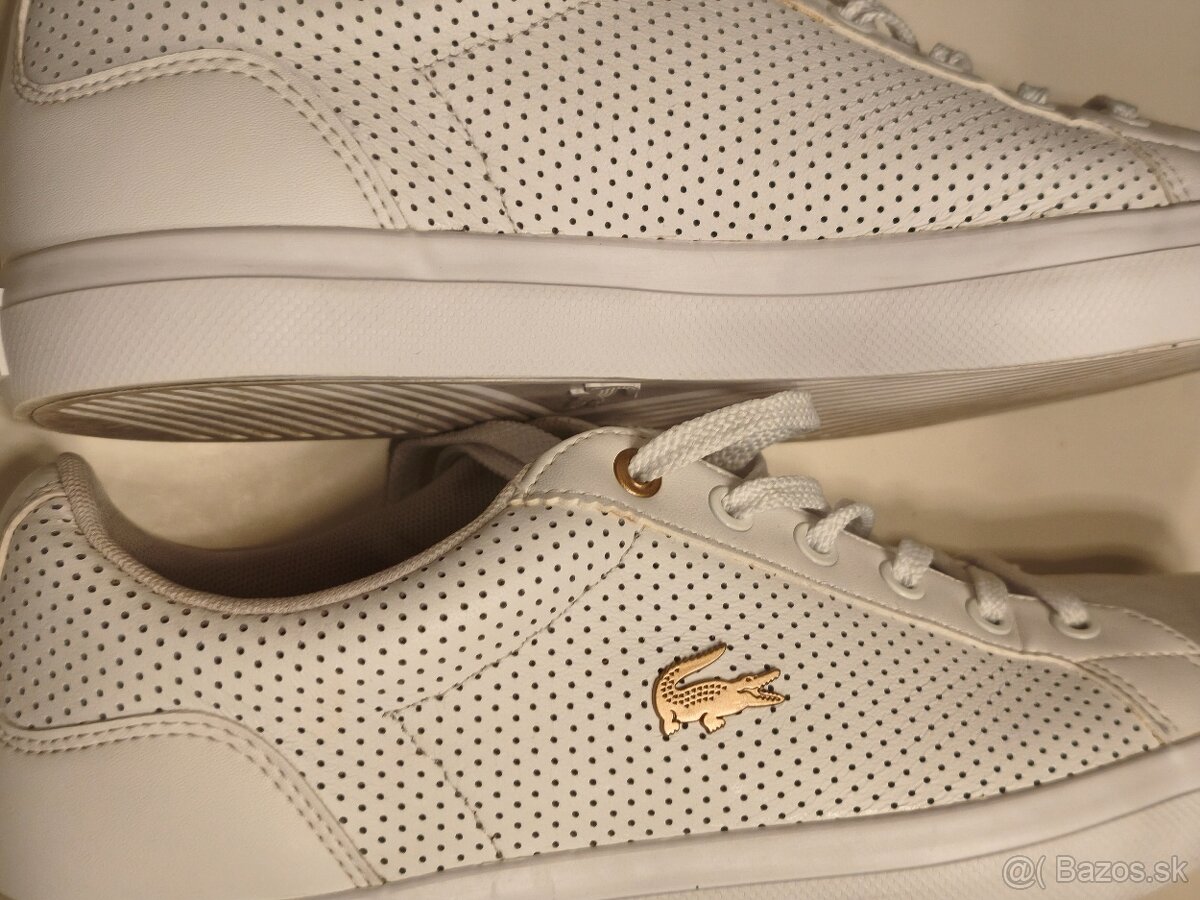 Damske Lacoste kozene tenisky - 5