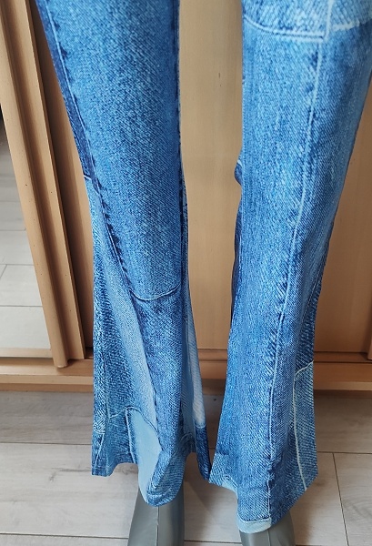 široke dámske nohavice S - 5