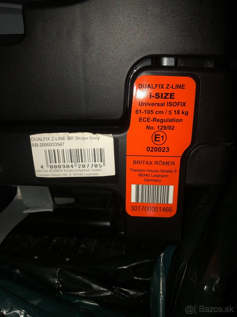 Autosedačka Britax Römer 0-15kg - 5