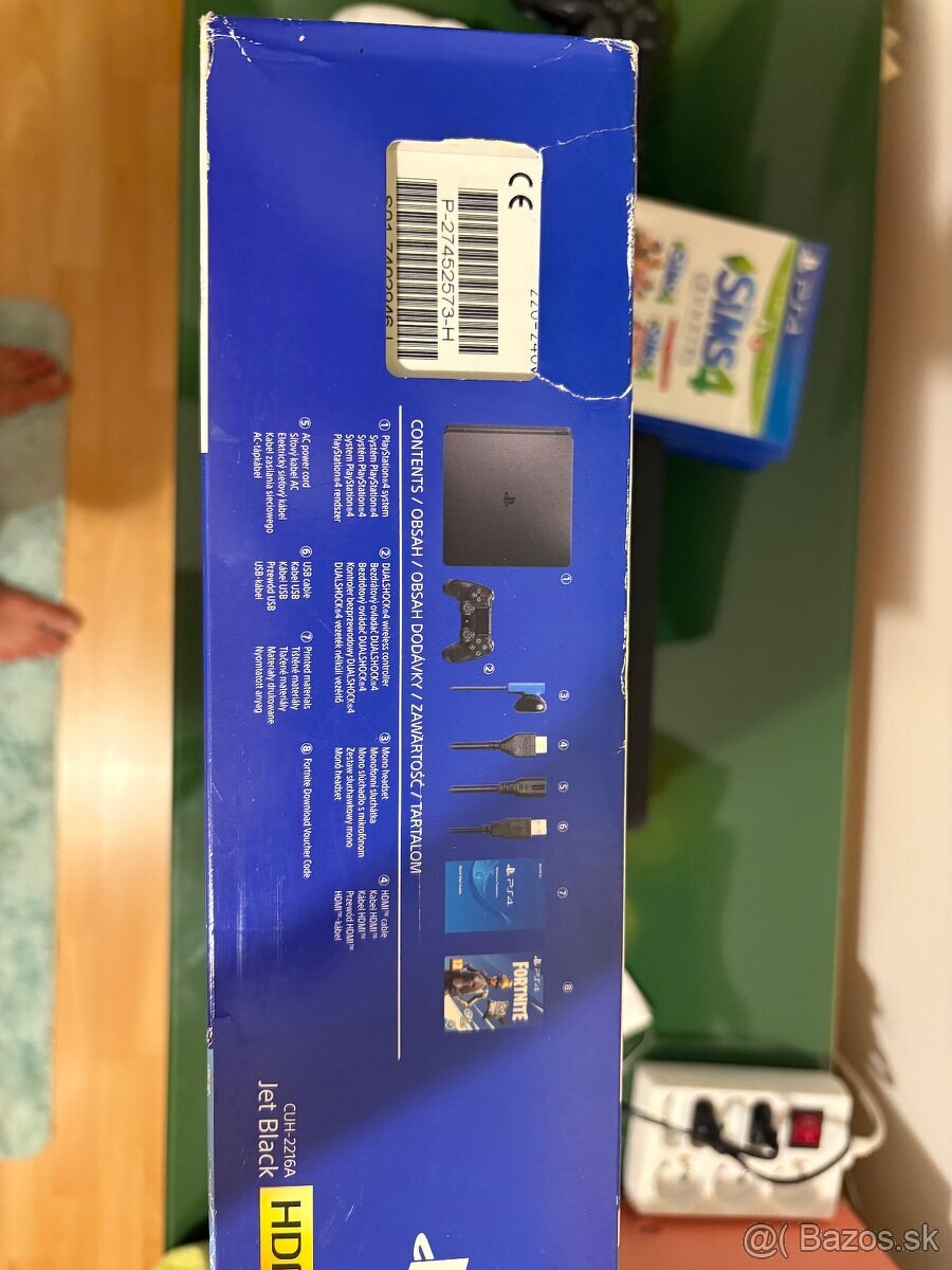 Playstatio Slim 500B - 3x oystick, 4 hry - 5