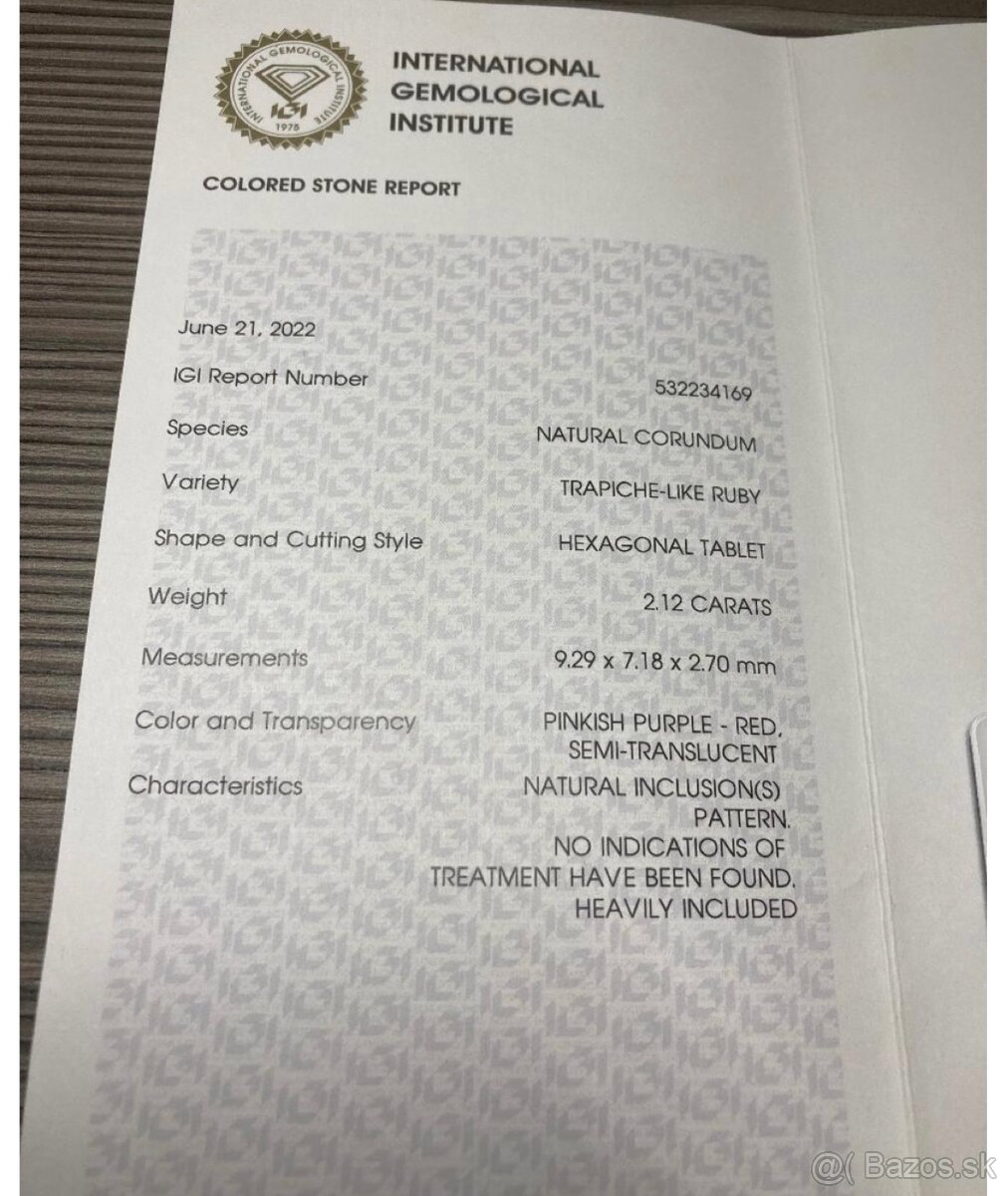 Trapiche ruby Zberatelský rubín - 5