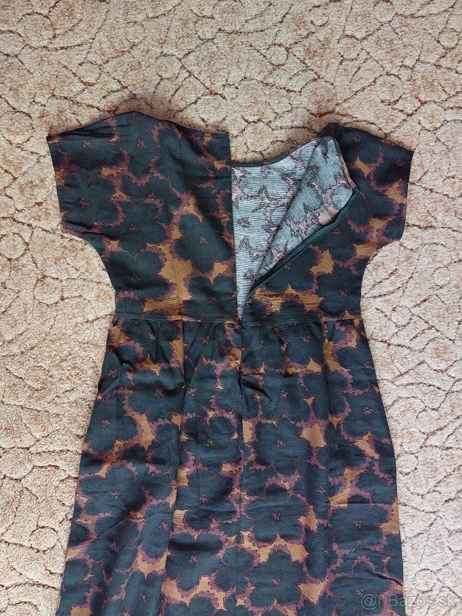 Zelené kvetované šaty-NOVÉ - 5