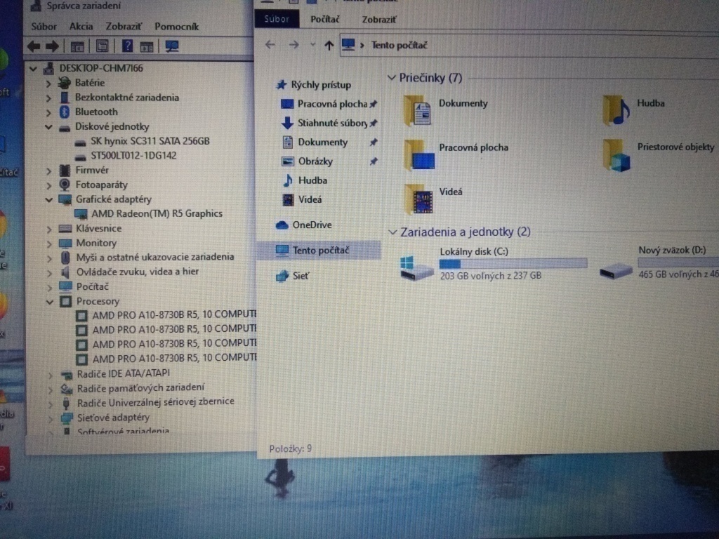 predám HP Elitebook 725 G4 ,16gb ram , 256gb ssd + hdd - 5