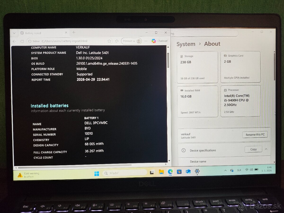 Dell Latitude 5401 | i5 • 16GB • 256GB SSD - 5