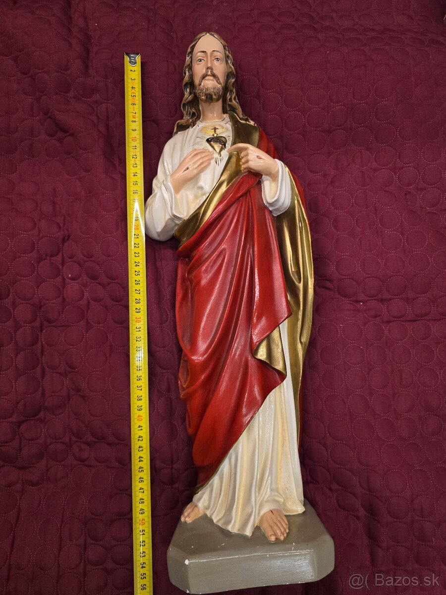 Sádrová socha Ježiša cca 55 cm - 5
