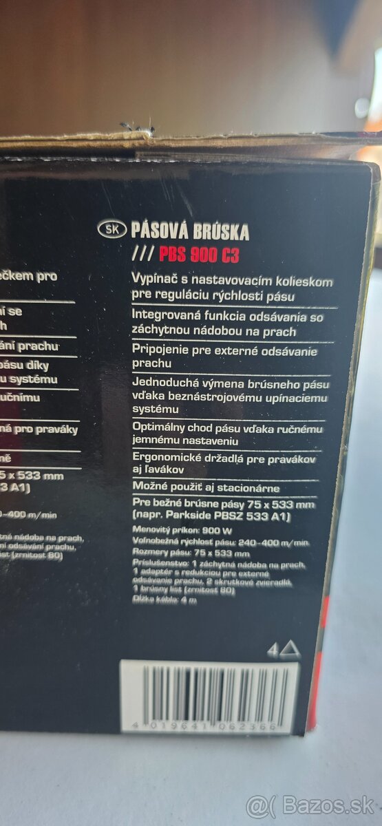 Pásová brúska PARKSIDE PBS 900 C3 - 5
