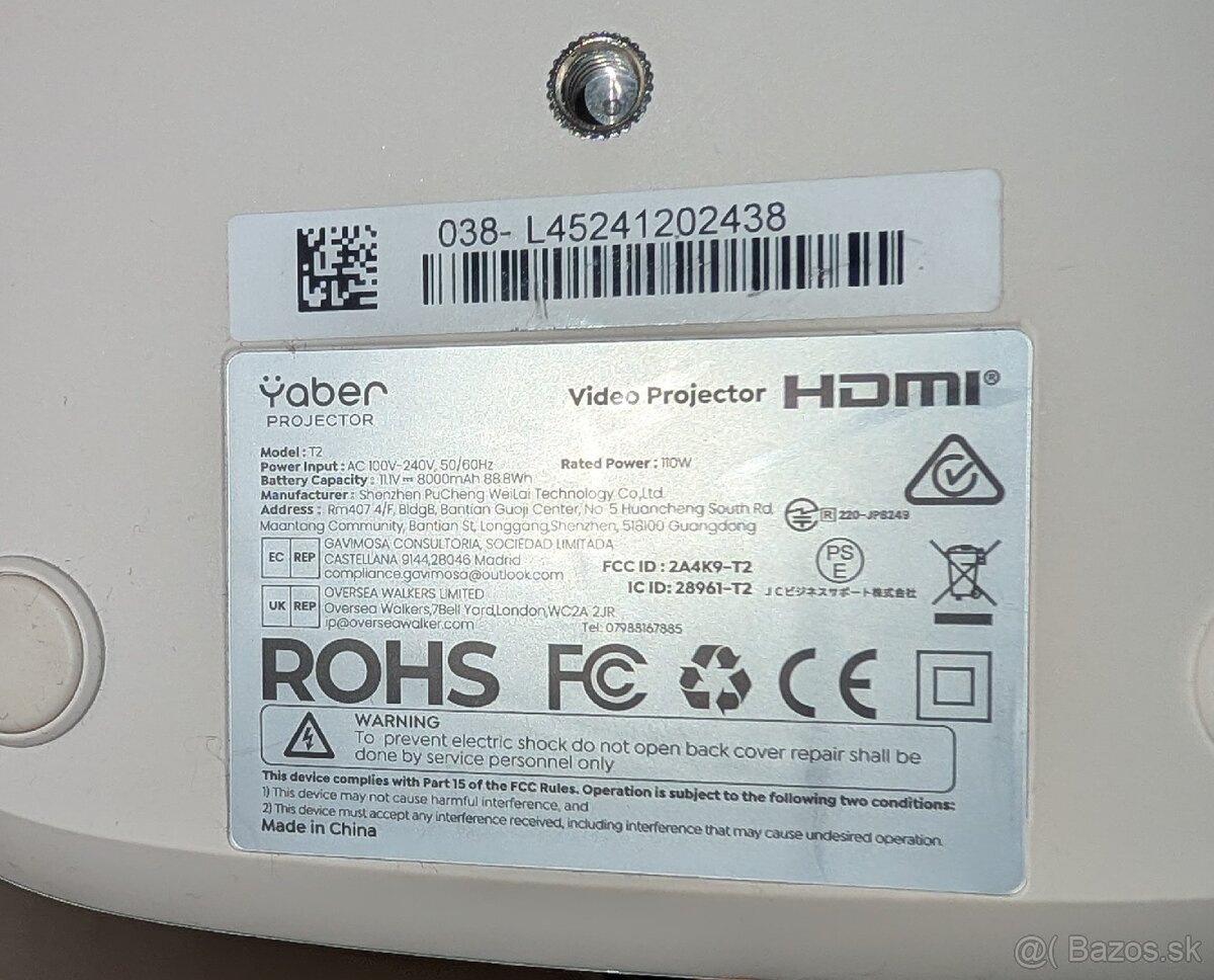 Dataprojektor Yaber T2
- 5