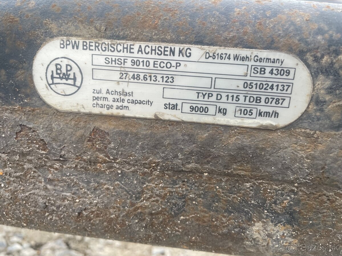 Nápravy BPW 9t SHSF 9010 ECO-P - 5