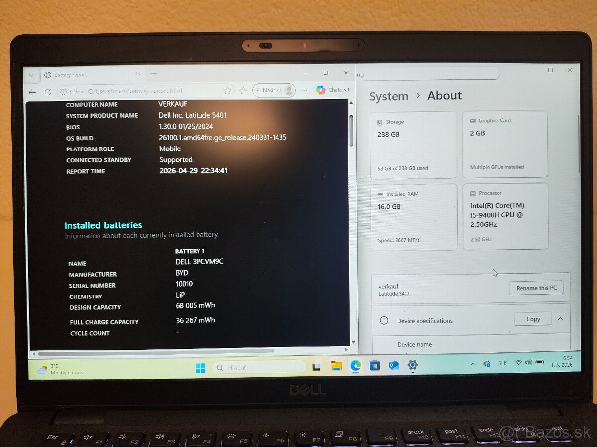 Dell Latitude 5401 | i5 • 16GB • 256GB SSD - 5