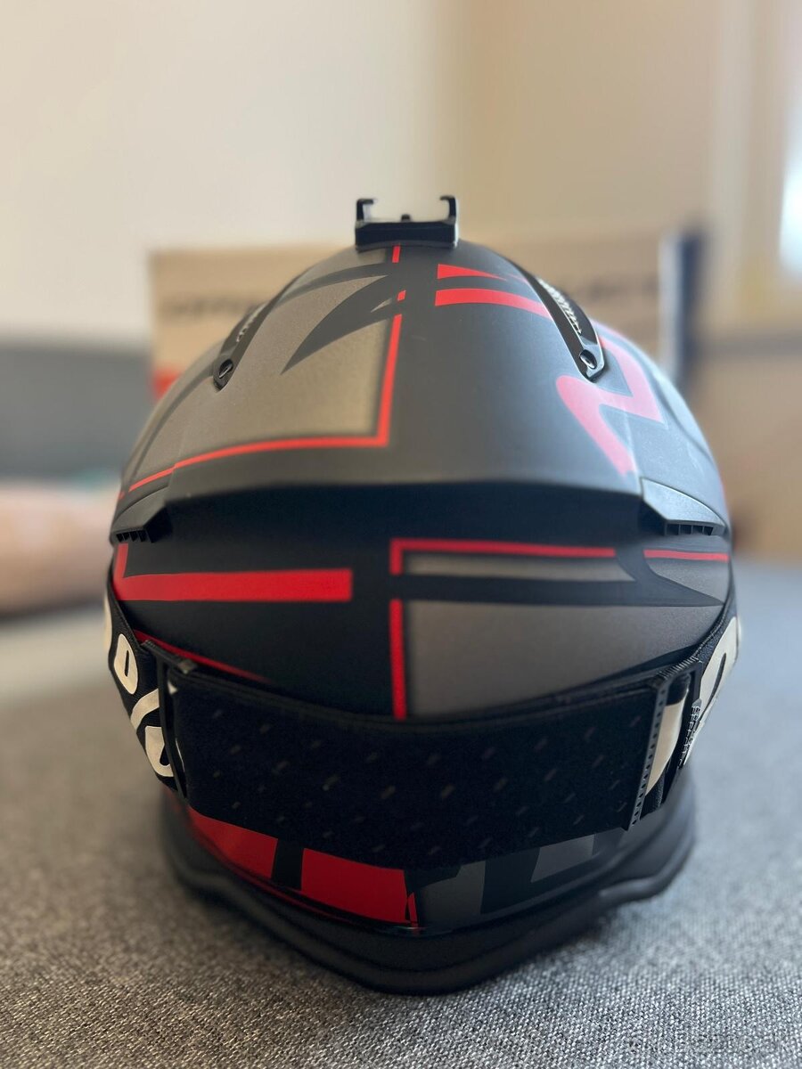 Airoh aviator 2.2 styling red matt + okuliare + výstroj - 5