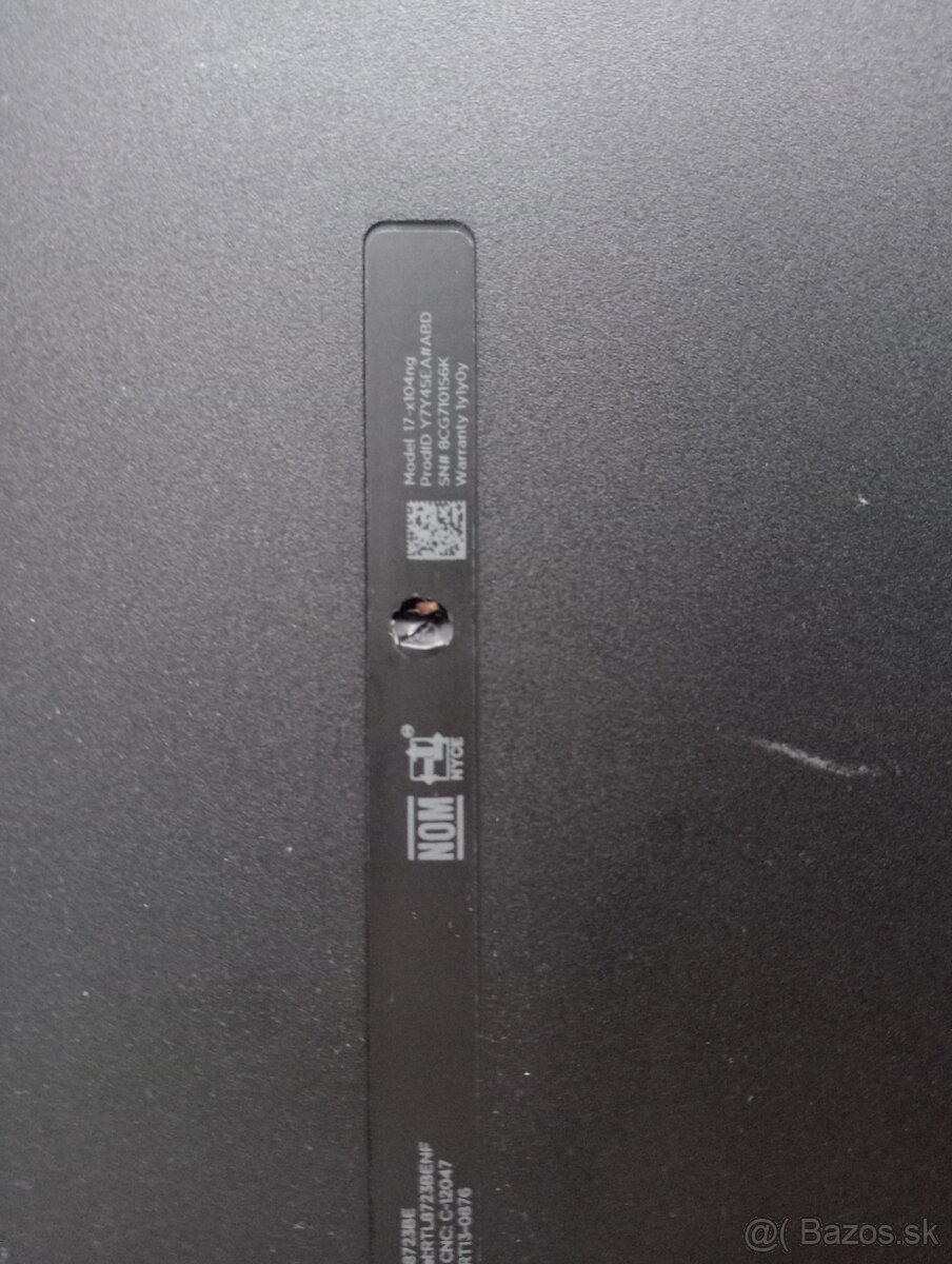 rozpredám na diely funkčný notebook Hp 17 - 5