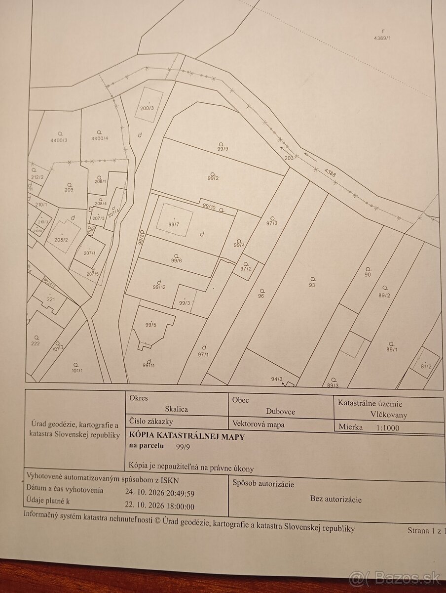 Pozemok 900 m2 v obci Dubovce - 5