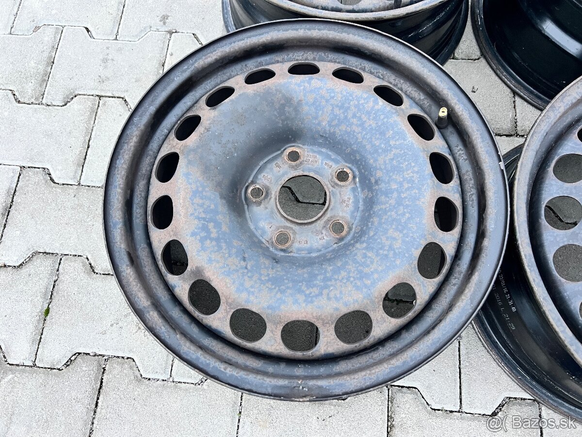 7J ET45 plechové disky 5x112 R16 - 5