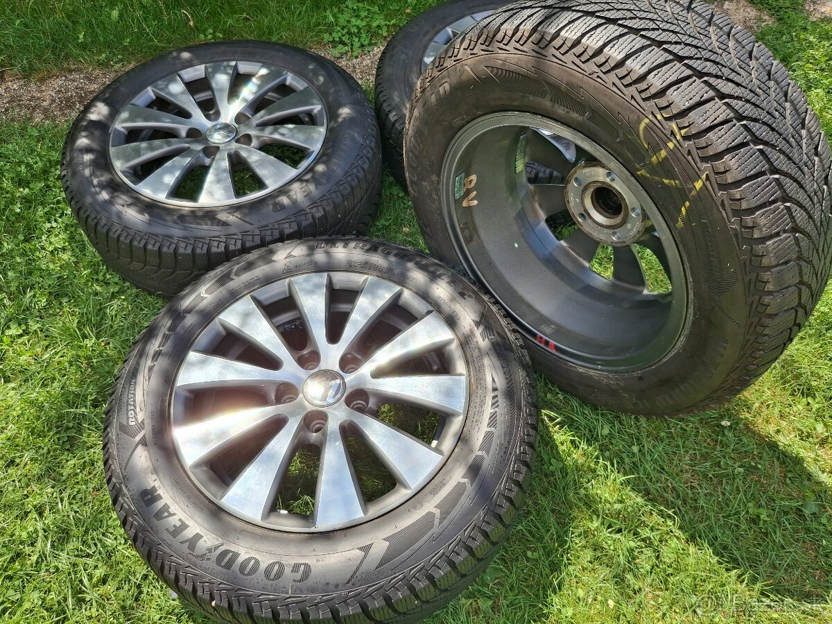 16" ALU 5x112 orig VW a iné +zimne 215/60 r16 8mm, - 5