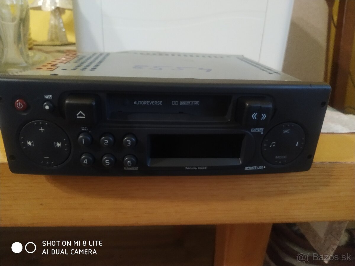 2ks autoradio Renault s CD a kazeta s kodom vid foto - 5