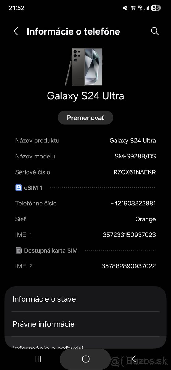 Samsung s24 ultra 12/512gb TOP stav - 5