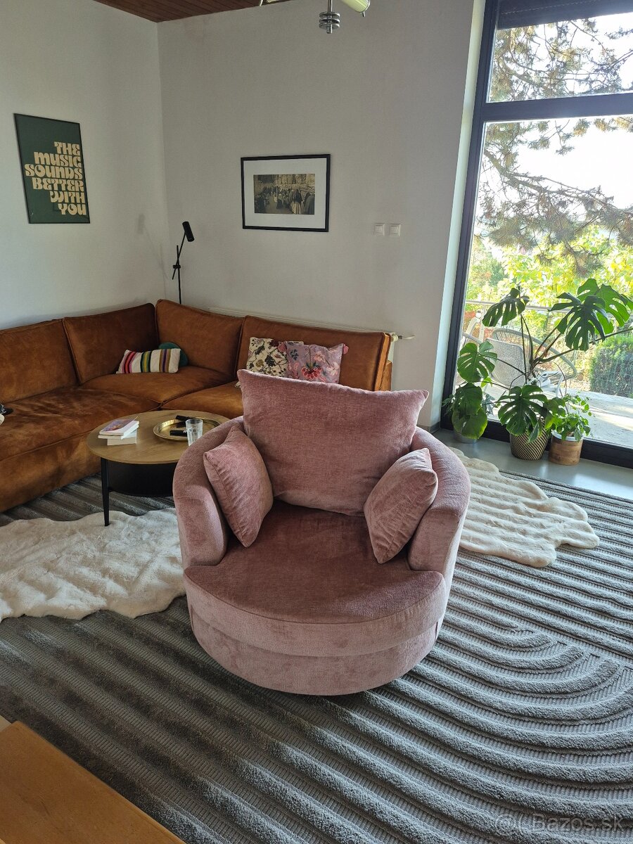 Okrúhle otočné kreslo - 5