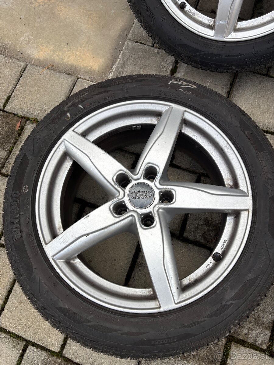 Zimná sada alu disky 5x112 r17-Nové pneu - 5