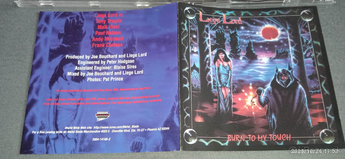 cd Liege Lord – Burn To My Touch 1987 - 5