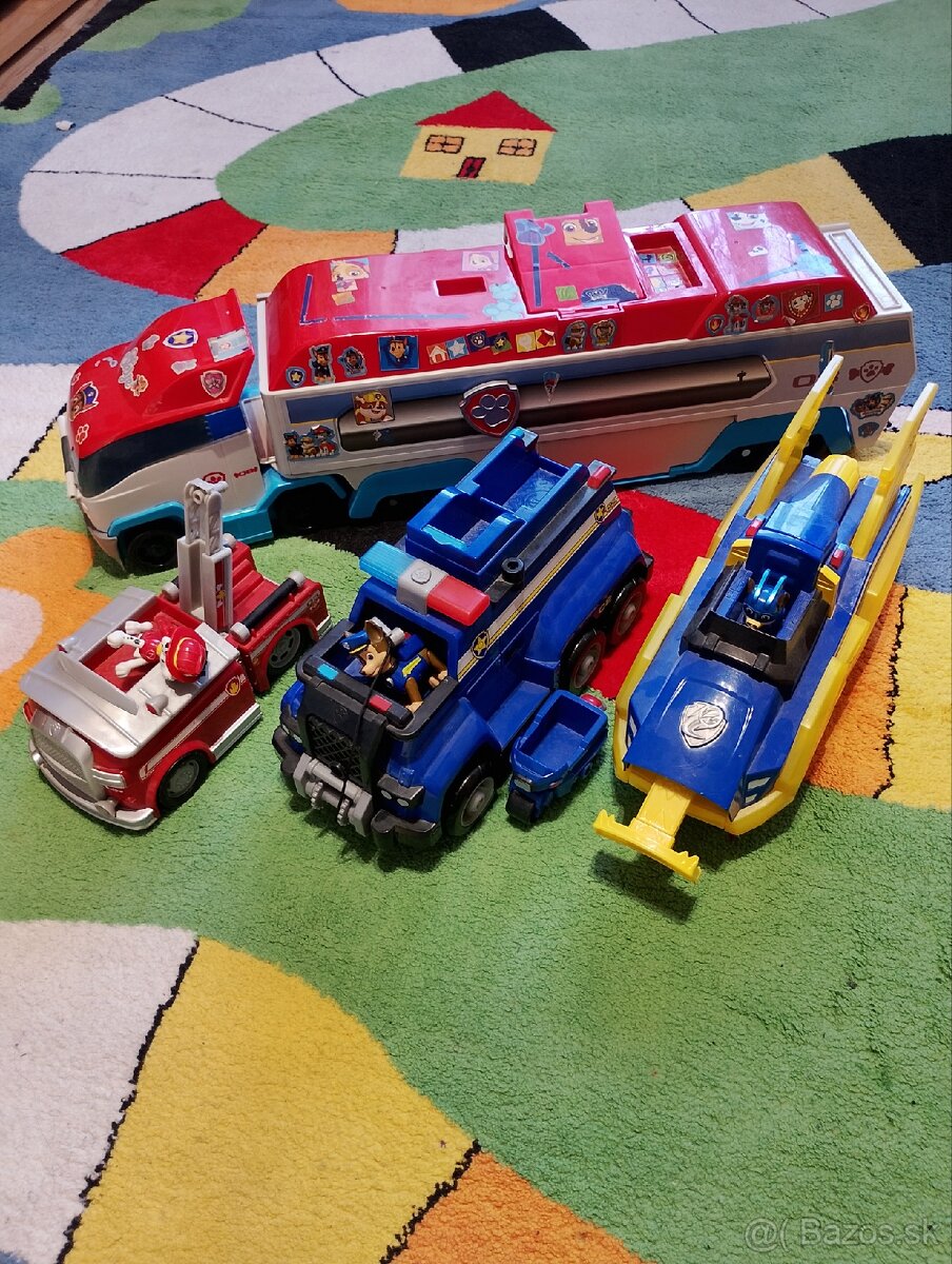 Paw -Patrol veza, auta, figúrky - 5