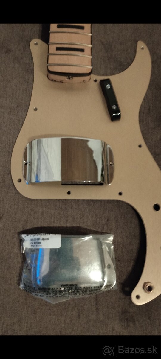 Javorový krk na precision Bass gitaru nový nepoužitý - 5