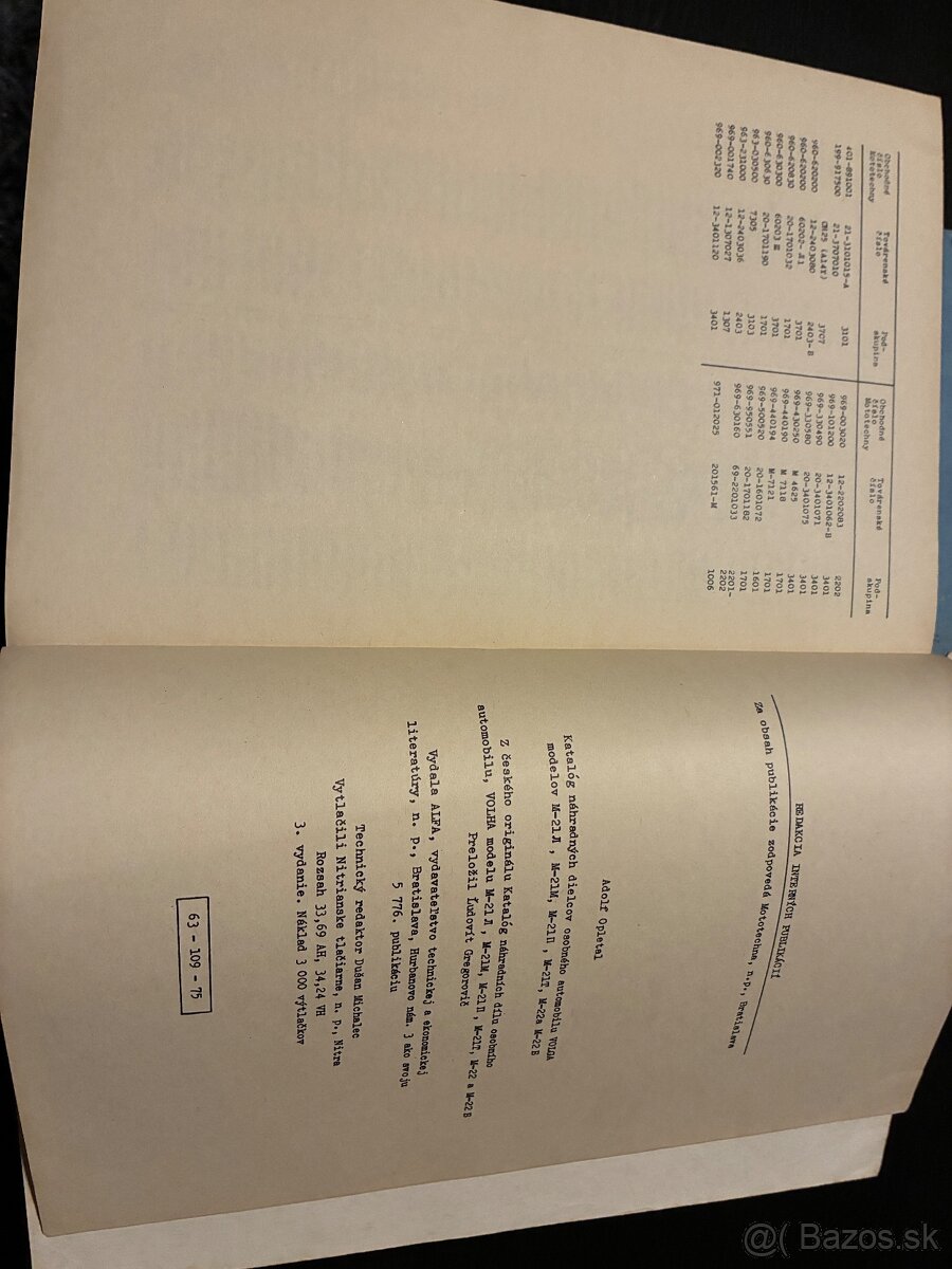 Katalog nahradnych dielov Volga 21 - 5